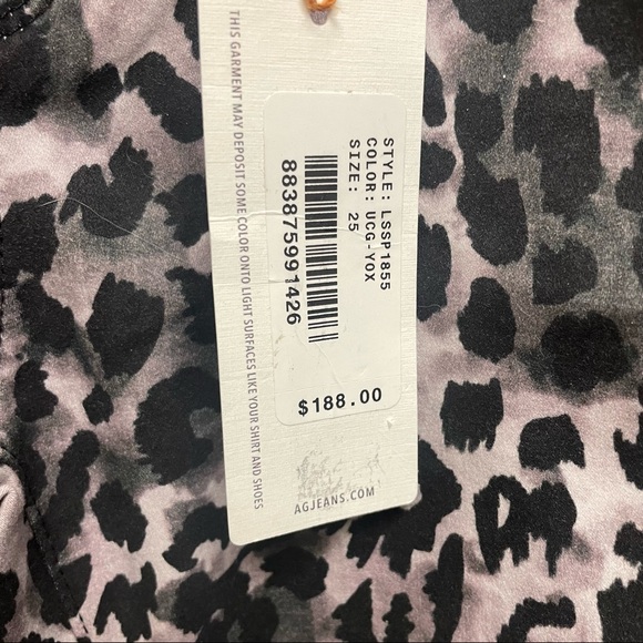 FINAL PRICE AG Prima Ankle Cigarette Jeans Leopard - Picture 5 of 6